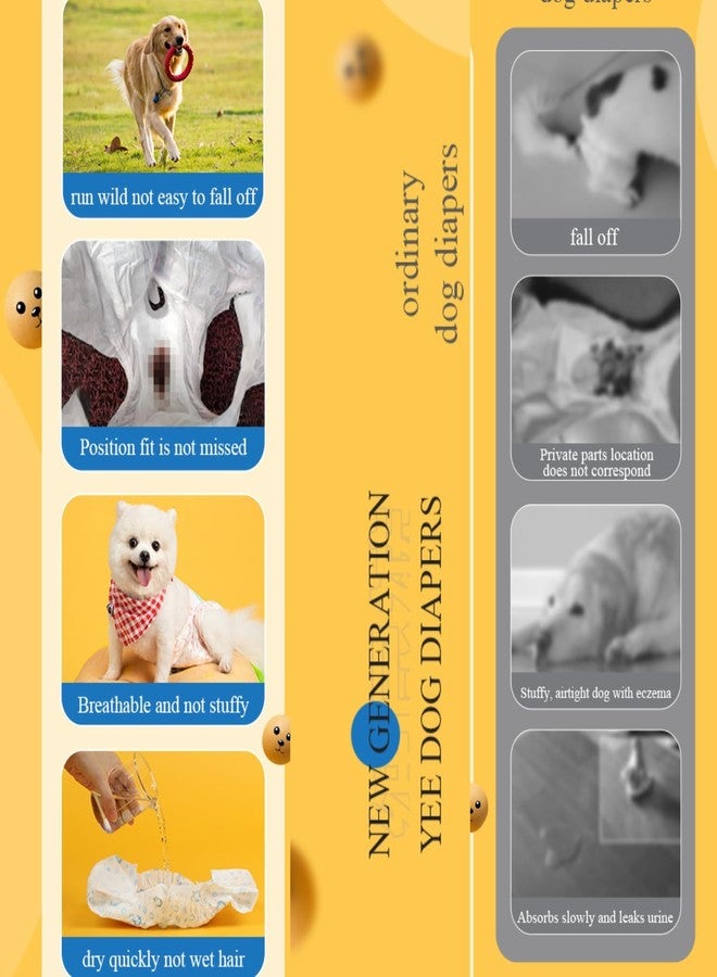 حفاضات فاييناتو® الصديقة للبيئة للاستخدام مرة واحدة، عبوة من 10 قطع، للكلاب والقطط الإناث، امتصاص فائق ومنع للتسرب | مطاط قابل للتعديل ومرن مع شريط فيلكرو (مقاس كبير جدًا) من بيتزلايف وورلد - Image 5